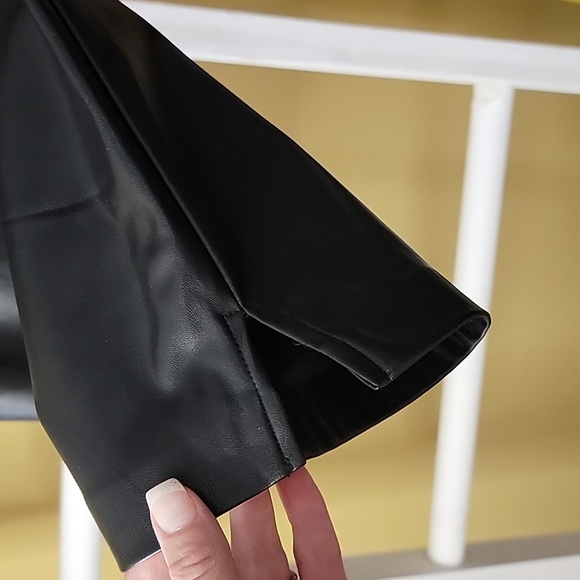 Michael Kors Faux Black Leather Pants - Picture 7 of 11